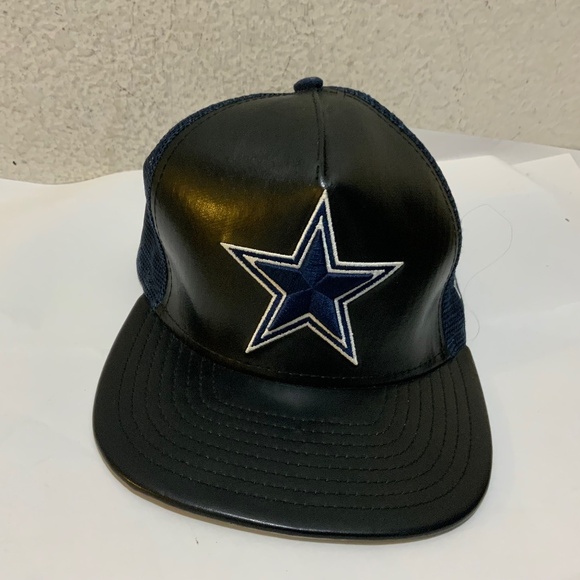 Dallas cowboys New Era 9Fifty SnapBack Men's adjustable front leather mesh - Picture 1 of 4
